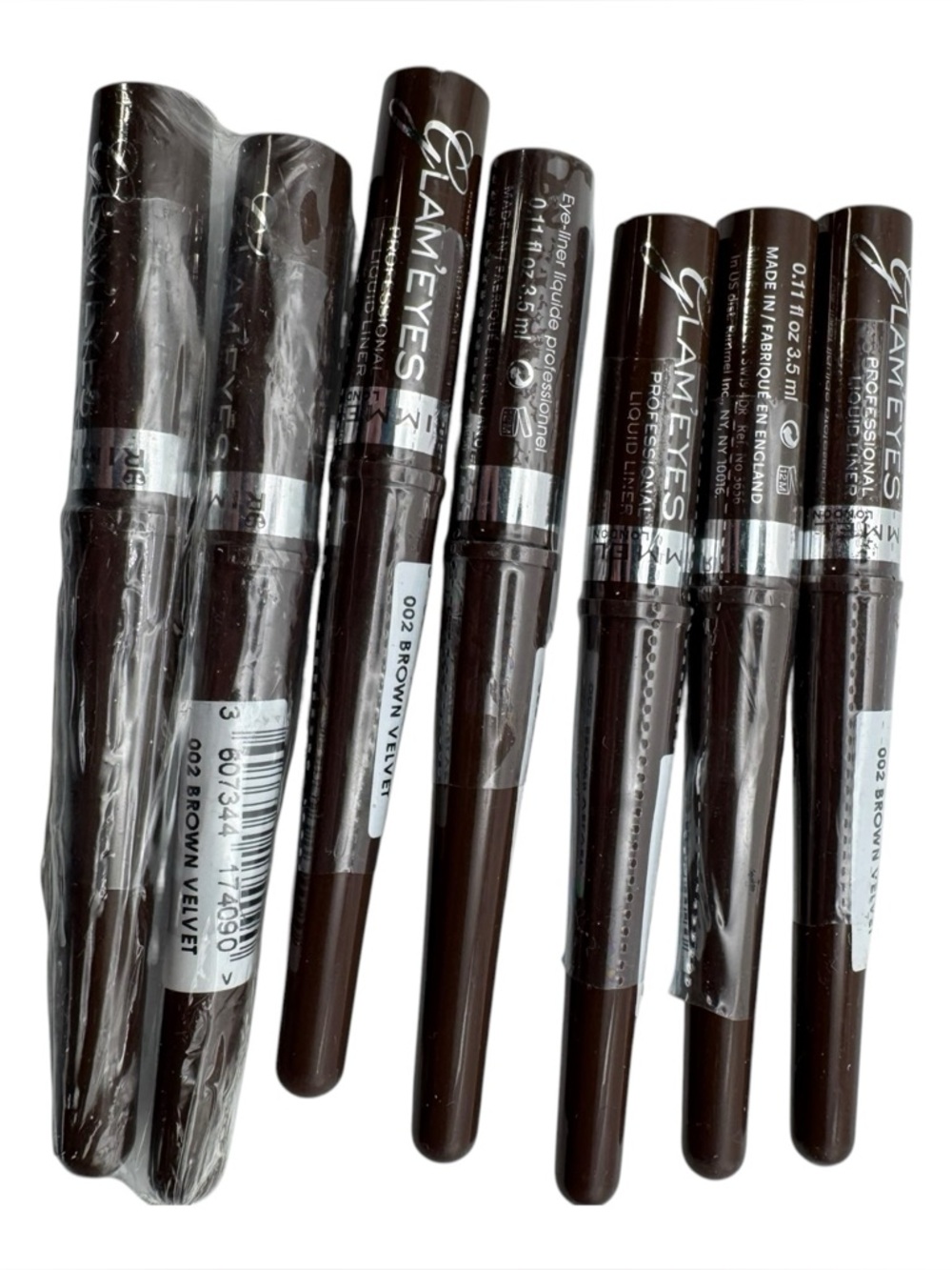7x‎ Rimmel London Glam’Eyes Professional Liquid Liner 002 Brown Velvet 3.5ml